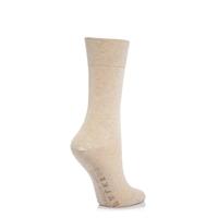 Ladies 1 Pair Falke Sensitive Malaga Anatomically Shaped Left And Right Mercerised Cotton Socks