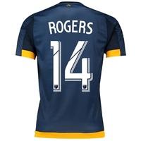 la galaxy authentic away shirt 2017 18 with rogers 14 printing na