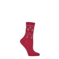 Ladies 1 Pair Falke Cotton Matryoshka Russian Doll Socks