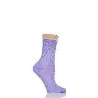 ladies 1 pair falke shiny ornament lacy brocade socks