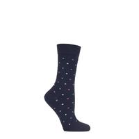 Ladies 1 Pair J. Alex Swift Spotty Fine Cotton Socks