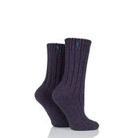 Ladies 2 Pair Jeep Terrain Boot Socks