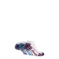 Ladies 3 Pair Jeep Cushioned Cotton Trainer Socks