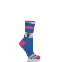 Ladies 1 Pair Jonathan Aston Impact Broken Striped Socks