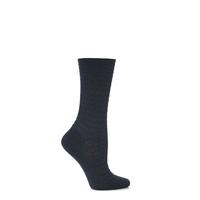 Ladies 1 Pair Levante 100% Cotton Textured Socks