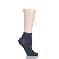 Ladies 1 Pair Levante Sofia Textured Trainer Socks