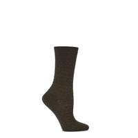 Ladies 1 Pair Levante 100% Cotton Textured Socks