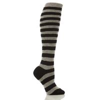 Ladies 1 Pair Pantherella 85% Cashmere Striped Knee High Socks