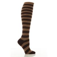 Ladies 1 Pair Pantherella 85% Cashmere Striped Knee High Socks