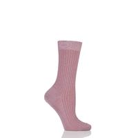Ladies 1 Pair Pantherella Classic Merino Wool Ribbed Socks