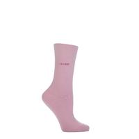 Ladies 1 Pair SockShop Individual Names Pink Embroidered Socks