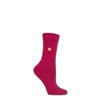 Ladies 1 Pair SockShop Colour Burst Cotton Socks