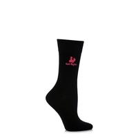 Ladies 1 Pair SockShop Individual Celebrations Embroidered Socks