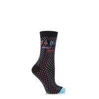 Ladies 1 Pair SockShop Dare To Wear I\'m Dotty About You Socks