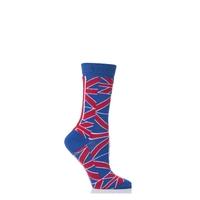 Ladies 1 Pair SockShop Union Jack Ankle Socks