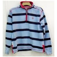 lazy jacks blue stripe sweatshirt size s