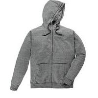 Label J Marl Zip-Thru Hoody Long Length