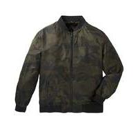 label j camo print bomber jacket