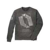 Label J Geo Foil Print Crew Sweat Long