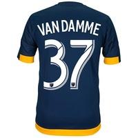 LA Galaxy Away Shirt 2017-18 with Van Damme 37 printing, Navy