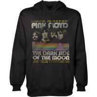 large mens pink floyd retro stripe hoodie