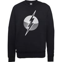 Large Black Men\'s Dc Comics Original Flash Spot Logo Sweatshirt