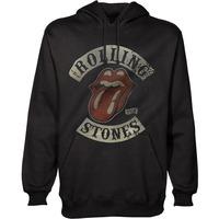 Large Black Men\'s The Rolling Stones 1978 Tour Hooded Top