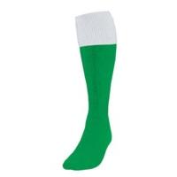 Large Emerald Green White Boys Turnover Football Socks