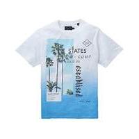 Label J Fade Out Palm Print Tee Long