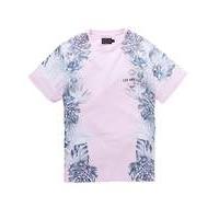 label j floral fade panel tee long