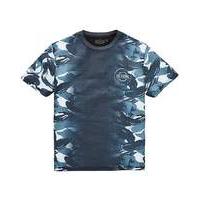 label j camo fade panel tee long