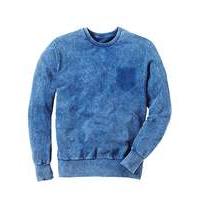 Label J Acid Wash Crew Neck Sweat Long