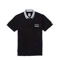 Lambretta Chambray Collar Polo Shirt L