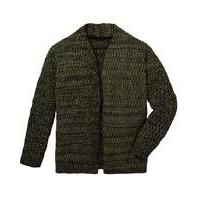 Label J Rib Cardigan Regular