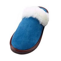 ladies suede mule slippers blue size 6 suede