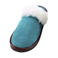 ladies suede mule slippers turquoise size 7 suede