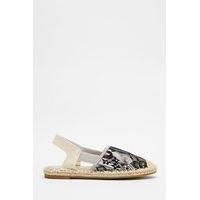 Lace Overlay Espadrille Sling Backs