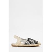 Lace Overlay Espadrille Sling Backs