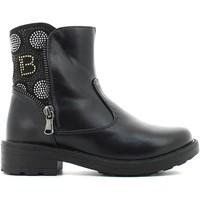 laura biagiotti 748 ankle boots kid boyss childrens mid boots in black