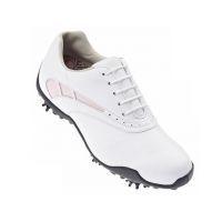 Ladies LoPro White/Pink Golf Shoes (97163)