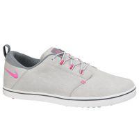 Ladies Lunar Adapt Golf Shoes - Platinum/Pink/Grey