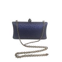 Ladies Stylish Fashion Bag Clutch Crystal Evening Navy