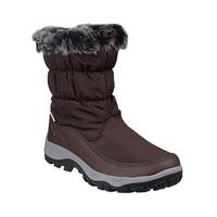 ladies thaw boots brown size 3 nylon