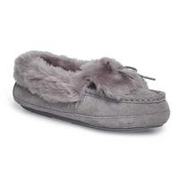 Ladies Avondale Sheepskin Slippers Grey UK Size 7