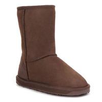 Ladies Short Classic Sheepskin Boots Chocolate UK Size 3