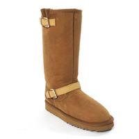 Ladies Roseberry Sheepkskin Boots Chestnut UK Size 3