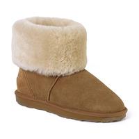 ladies cornwall sheepskin boots chestnut uk size 8