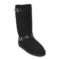 Ladies Roseberry Sheepkskin Boots Black UK Size 3