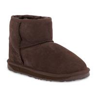 Ladies Mini Classic Sheepskin Boots Chocolate UK Size 7