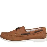 lacoste mens navire premium boat shoes tan